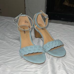 Light blue whitemt heels 2 inch heel. 8/5